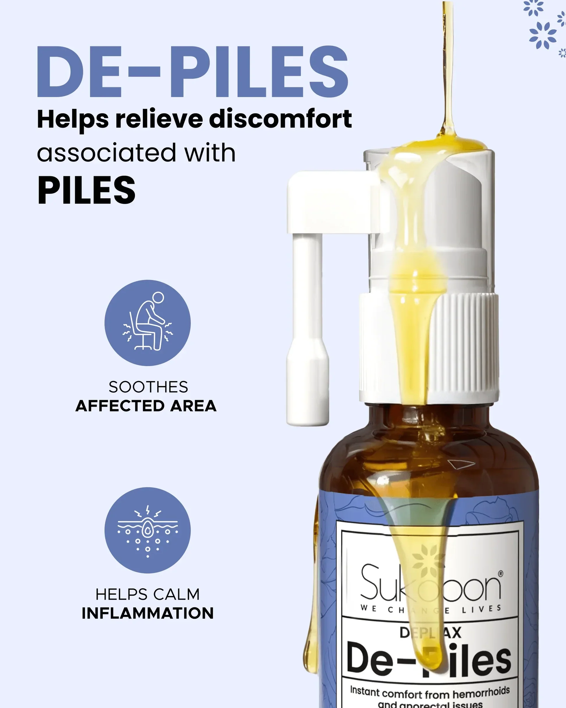 De-Piles | Natural Oil Blend for Gentle Wellness & Comfort Support - Image 3