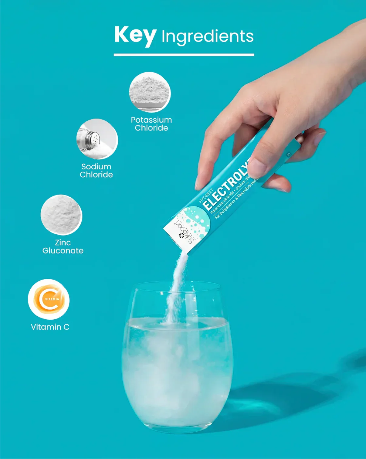 HYDREET Electrolytes (Potassium+ Sodium) Sachet by Sukooon 10's - Image 4