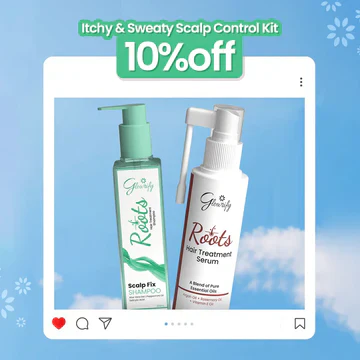Roots Refreshing Hair Care Bundle (Roots Botanical Hair Serum 120ml + Roots Hair Refreshing Shampoo 200ml)